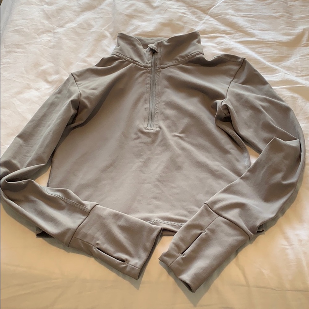 Paragon cropped quarter zip